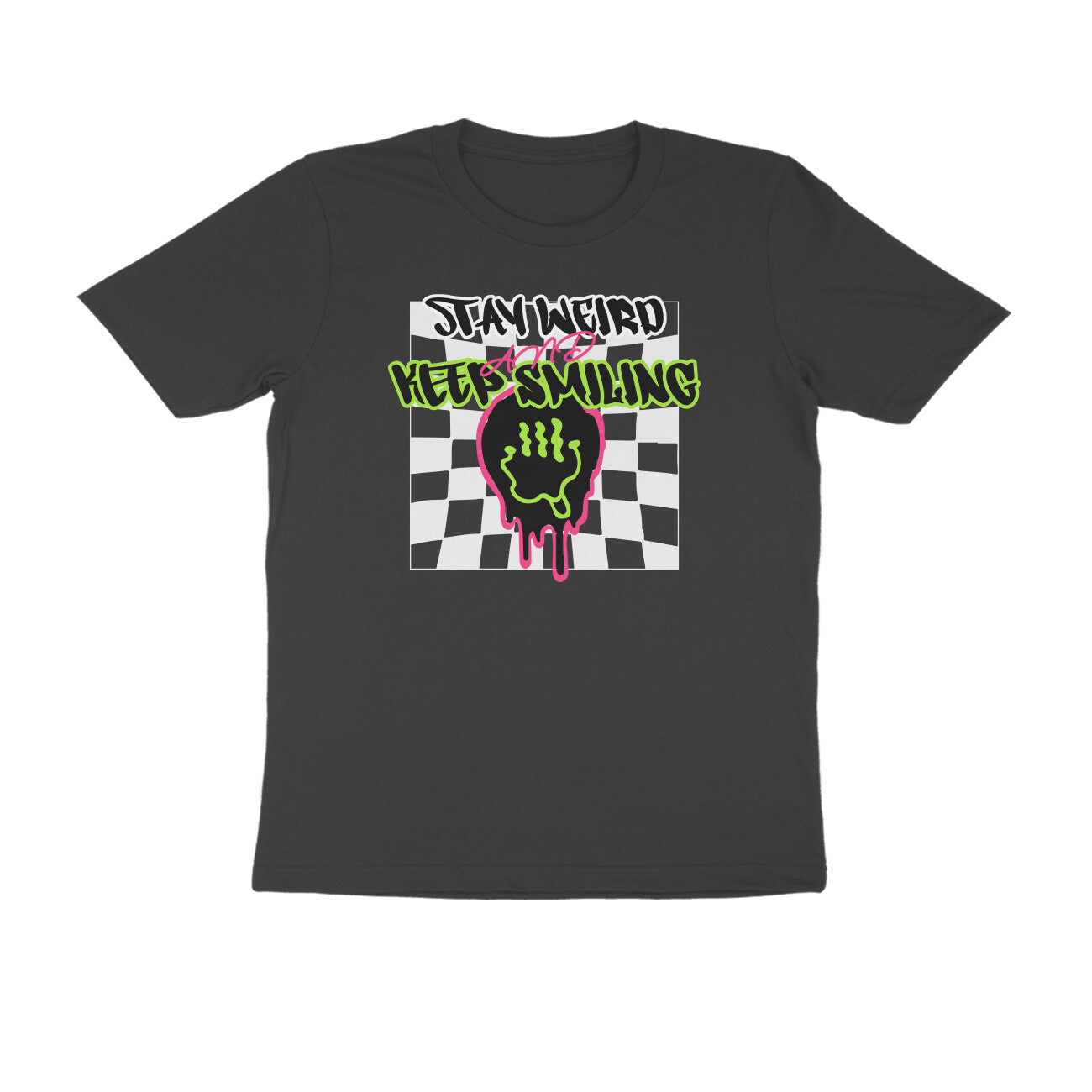 "Stay Weird & Keep Smiling" Unisex Streetwear T-Shirt