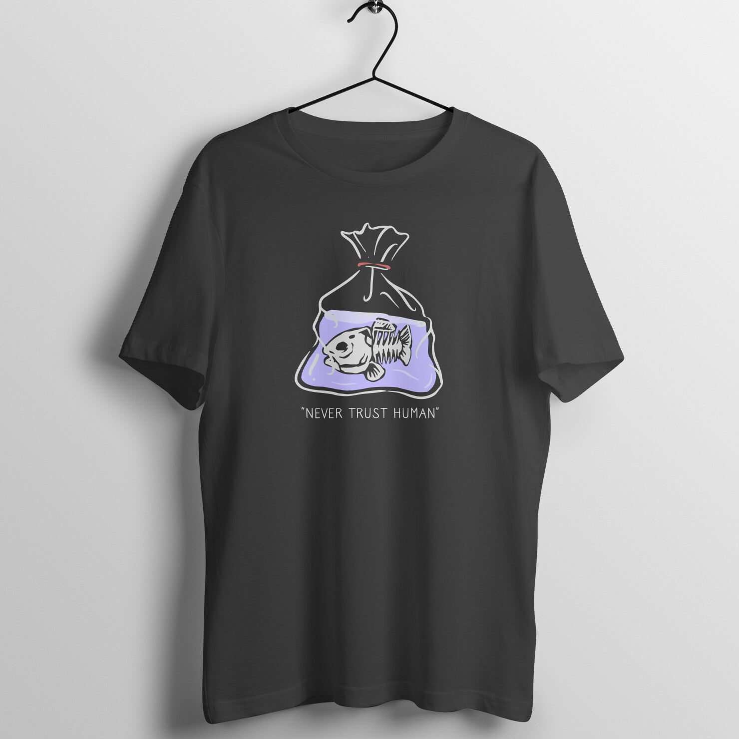 "Never Trust Human" Unisex Streetwear Tee